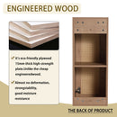Modern Wall Mounted Bathroom Vanity With Resin Sink And 2 Side Cabinet, Imitative, Construction - Imitative Oak by HouseOfZazla
