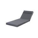 Modern Acacia Wood Outdoor Chaise Lounge with Adjustable Headrest