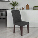 Upholstered Dining Chair With High Back Design (Set of 2) by HouseOfZazla