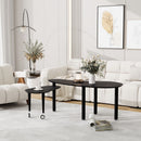 Rotatable Cocktail Table With Solid Legs, 360 Degree Rotating by HouseOfZazla