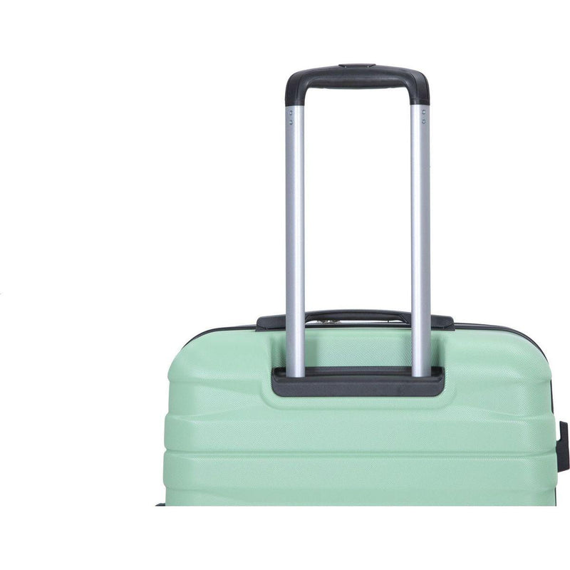 3 Piece Luggage Sets PC Lightweight & Durable Expandable Suitcase with Two Hooks, Double Spinner Wheels, TSA Lock, (21/25/29) Light Green