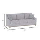 Sofa With Casual Accent - Gray by HouseOfZazla