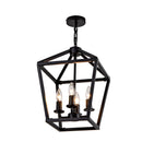 Farmhouse Lantern Chandelier 4-Light