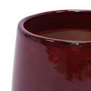 4 Pieces Planter Pot, Indoor Outdoor Flowerpot For Patio, Garden, Or Windowsills - Bean Paste Red by HouseOfZazla