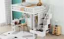 Loft Bed With Bookshelf, Drawers, Desk, And Wardrobe by HouseOfZazla