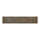 Outdoor Patio Bench - Gray / Rustic Metal