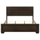 Kauffman Wood Eastern King Panel Bed Dark Cocoa
