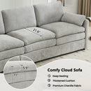 Cozy Upholstered 3 Seater Sofa Cushion For Living Room by Unique Piece Furniture