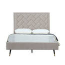 Crosby - Bed With Upholstered Headboard And Slats by HouseOfZazla