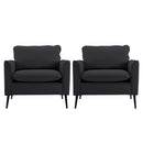 Nordic Retro Light Luxury Upholstered Sofa Chair by HouseOfZazla