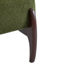 Modern Boucle Lounge Chair With Solid Wood Frame by HouseOfZazla
