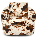 Modern Swivel Barrel Chair With Dual-Layer Cushion by HouseOfZazla