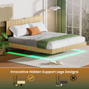 Floating Bedstead With Charging Station And LED Lights by HouseOfZazla