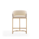 Mid-Century Modern Stool With Steel Base by HouseOfZazla