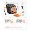 Retractable Air Hose Reel, 1/4 Inch x 50 FT Hybrid Air Hose Max 300PSI by HouseOfZazla