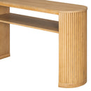 Console Table With Fluted Legs, Open Shelf by HouseOfZazla