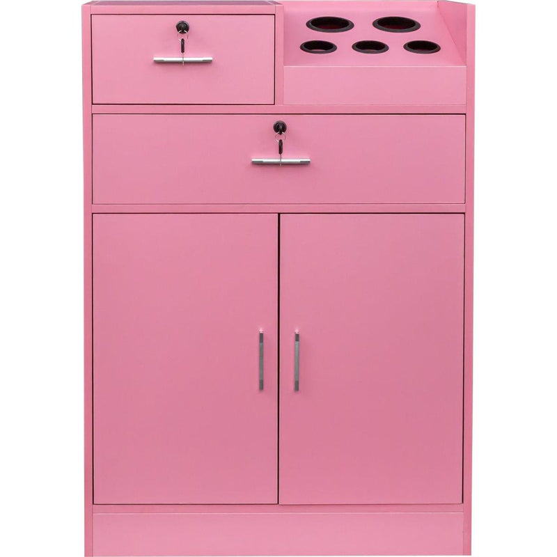 Locking Beauty Salon Storage Cabinet Hair Dryer Holder Stylist Equipment Drawer