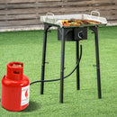100000 BTU Portable Propane Outdoor Camp Stove with Adjustable Legs