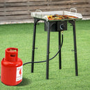100000 BTU Portable Propane Outdoor Camp Stove with Adjustable Legs by LJGDeals