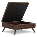 Owen - Multifunctional Square Coffee Table Storage Ottoman by HouseOfZazla