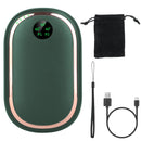Rechargeable Hand Warmer Electric Hand Heater Portable Reusable Pocket Warmer Power Bank with Digital Display Sunset Light 3 Levels Double-sided Heati