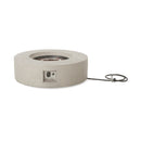 Outdoor 50,000 BTU Round MgO Concrete Propane Fire Pit
