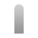 LED Full Length Wall Mirror With Symmetrical Arch Design, Dimmable 3 Color Temperature Lighting - Silver