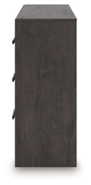 Prendonea - Six Drawer Dresser - Charcoal