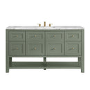 James Martin Breckenridge 60" Single Bathroom Vanity, Smokey Celadon