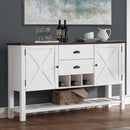 2 Drawer Server - Brown