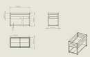 45" Iron-Wood Combined Growing Beds With Feet and Storage Racks
