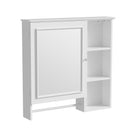 Wall Mounted Bathroom Storage Cabinet, Medicine Cabinets With Large Mirror Door, Adjustable Shelves And Three Open Storage Levels(Not Include Bathroom Vanity) by HouseOfZazla