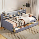Luxurious Upholstered Platform Bed With Storage Drawers by HouseOfZazla