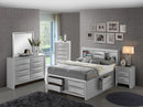 Modern Design Storage Bed With Bookcase Headboard by HouseOfZazla