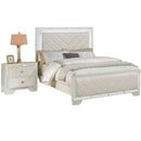 3 Piece Bedroom Contemporary Set, Bed With LED Lights And 2 Nightstands by HouseOfZazla