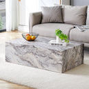 Elegant Grey Stone Pattern Coffee Table