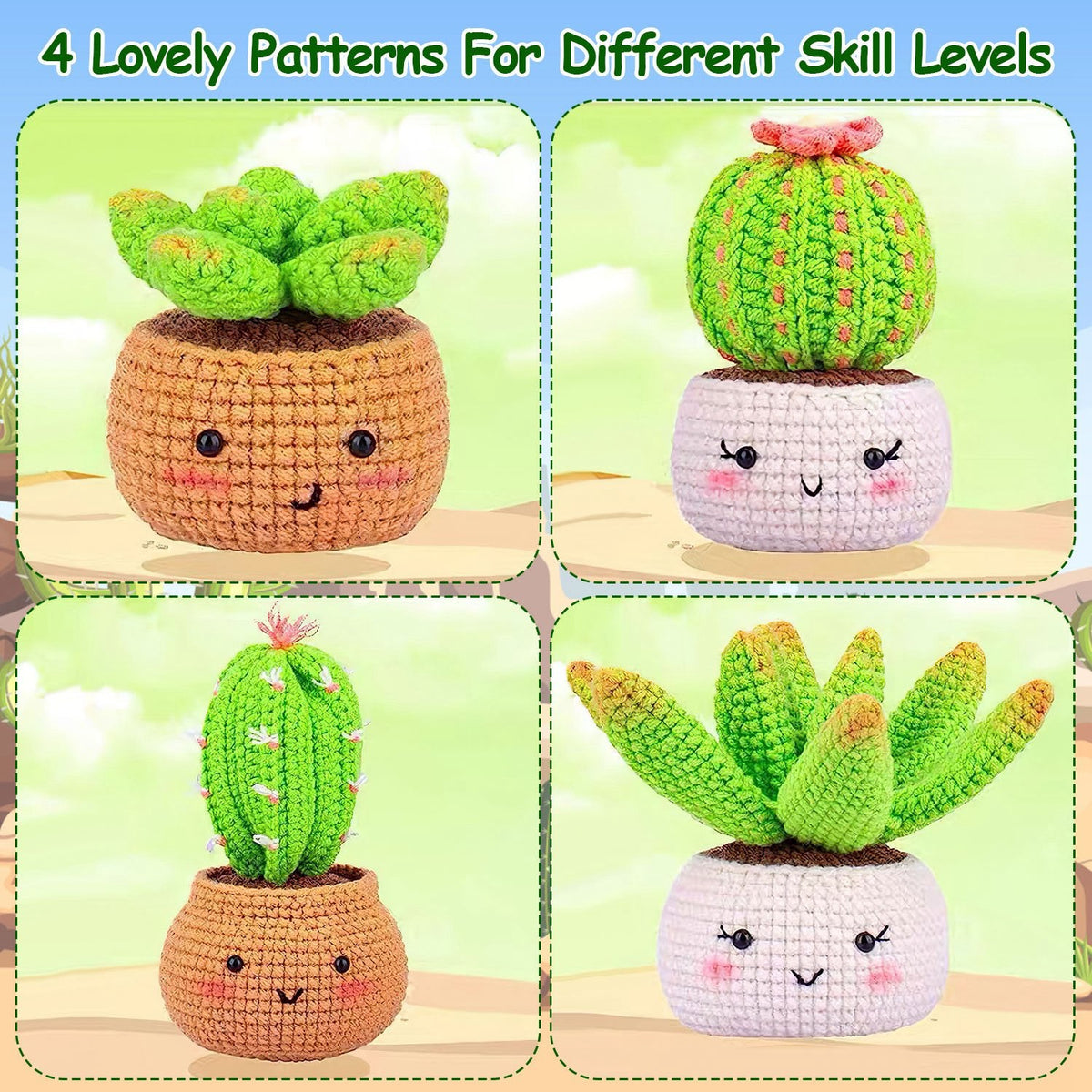GBruno Succulents Crochet Kit, photo 4 of 6