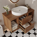 Wall-Mounted Bathroom Vanity with Ceramic Sink by HouseOfZazla