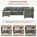 U-Shaped Sectional Sleeper Sofa With Ample Storage Space, 2 Cup Holders And Charging Ports For Living Room by HouseOfZazla