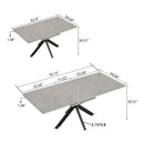 Modern Extendable Dining Table Set With Soft Padded Armless Chairs by Unique Piece Furniture