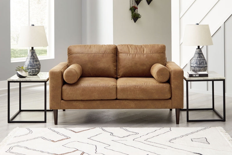 Telora - Loveseat - Caramel, photo 4 of 6