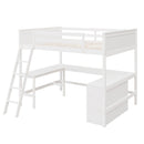 Loft Bed With Shelves With Desk by HouseOfZazla