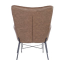 Izzy - Industrial Lounge Chair & Ottoman Set by HouseOfZazla