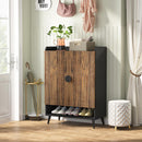 Shoe Cabinet With Doors, 7 Tier Storage Organizer