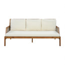 3 Piece Acacia Wood Patio Furniture Set with Coffee Table by HouseOfZazla
