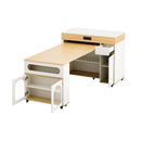 Extendable Dining Table With Folding Top, Rolling Kitchen Island With Drawers And Power Outlet by HouseOfZazla