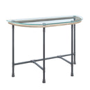 Brantley Clear Glass & Sandy Table