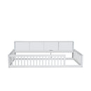 Floor Bed With Storage Cabinets And USB Ports