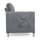 Comfortable Solid Wood Three-Seater Sofa