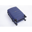 Hardshell Suitcase Spinner Wheels PP Luggage Sets Lightweight Durable Suitcase with TSA Lock,3-Piece Set (20/24/28), Navy